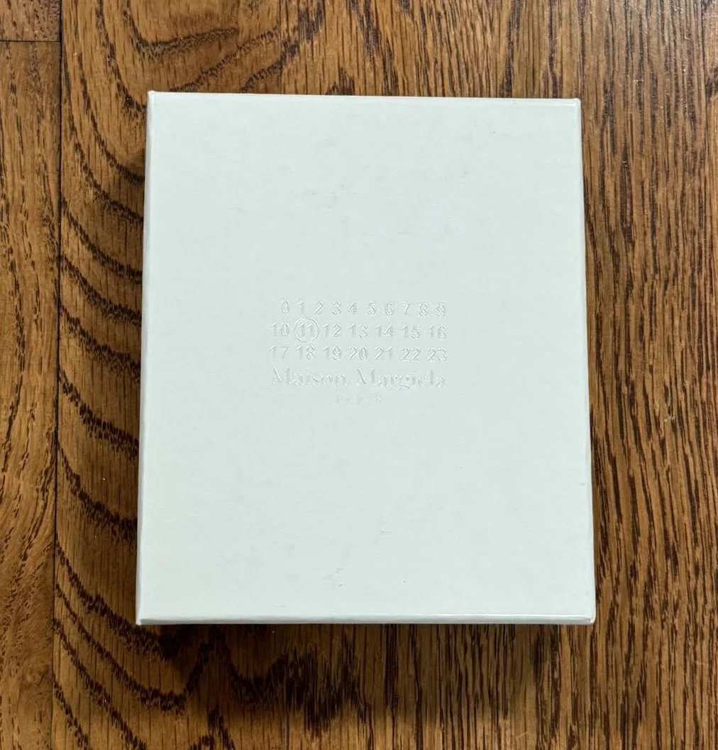 Maison Margiela Logo Embossed Cardholder Blue / Black NIB — RootsBK